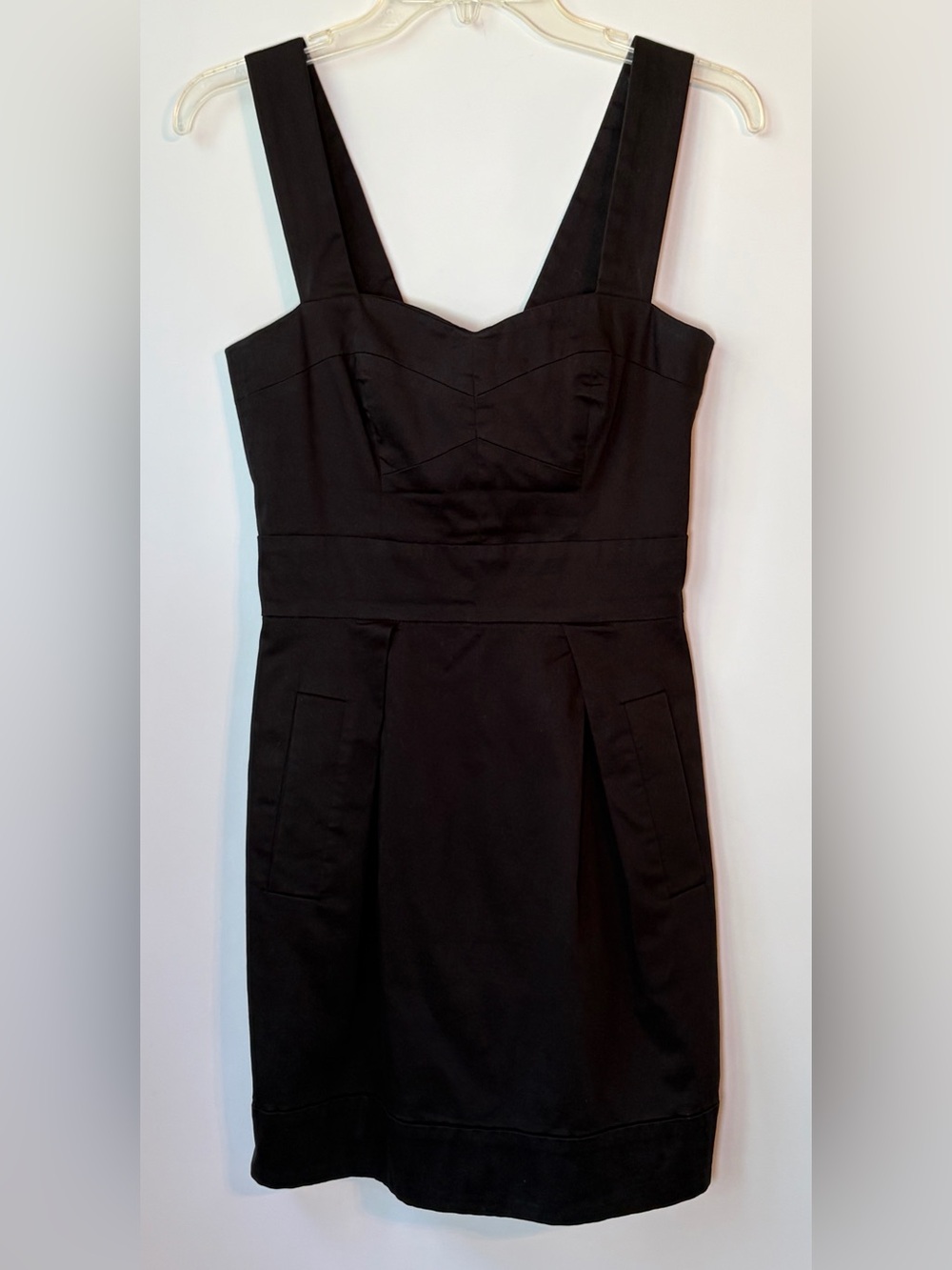 French Connection Women’s Black Mini Dress with Wide Straps size 4 Preowned